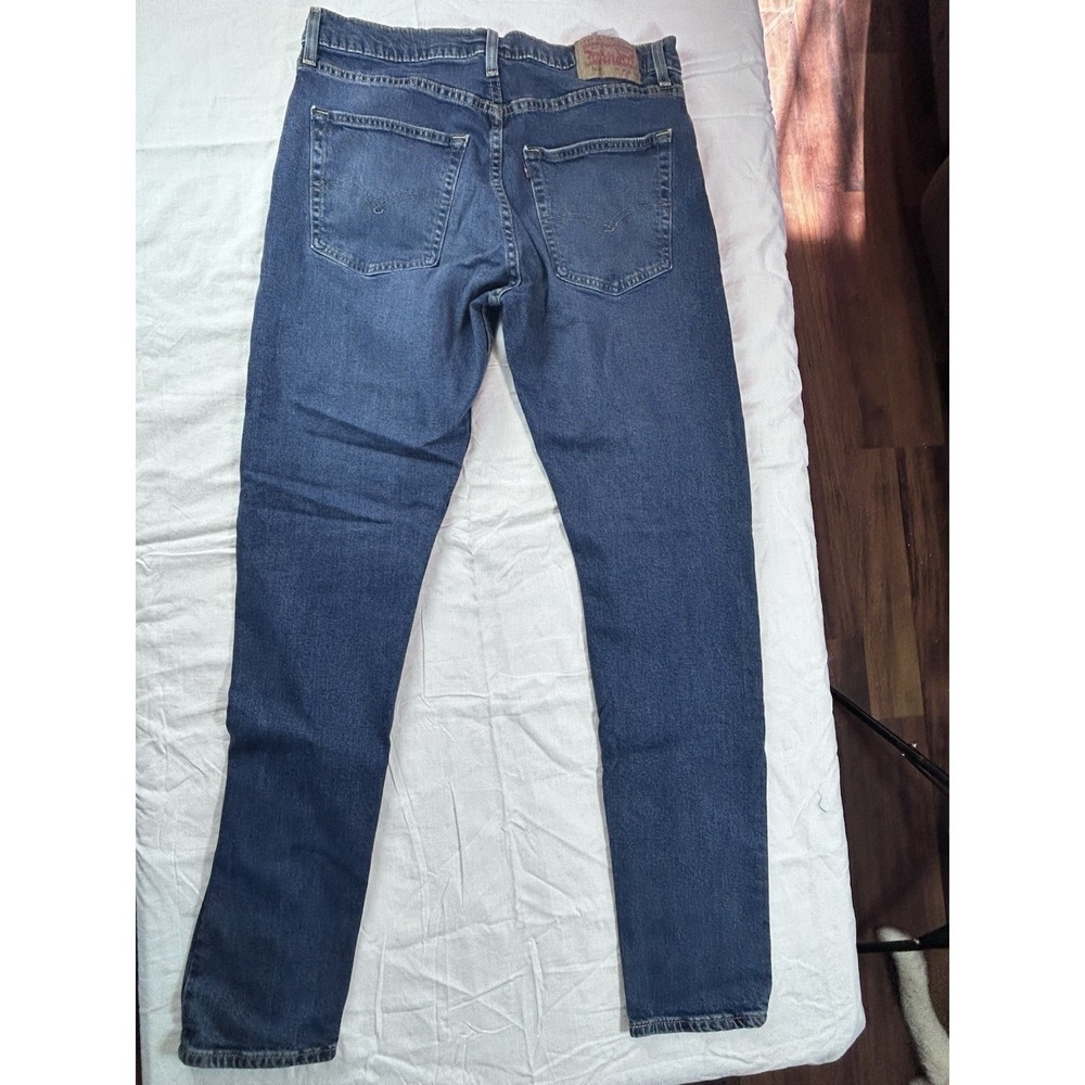 men's levi's dark wash jeans 512 Sz 36x34 Straight - Picture 5 of 11